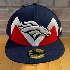 New Era Hat Fitted NFL Denver Broncos Size 7 7/8
